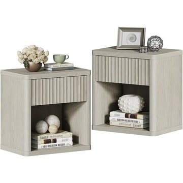 King Bedroom Side Table Set