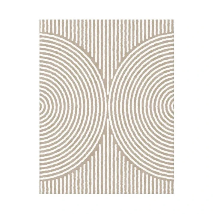 Neutral Abstract Line Wall Art